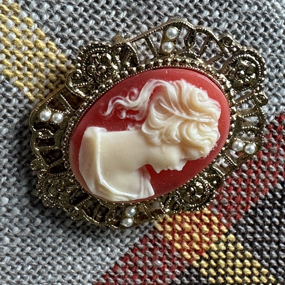 Cameo brooch vintage - Picture 3 of 6